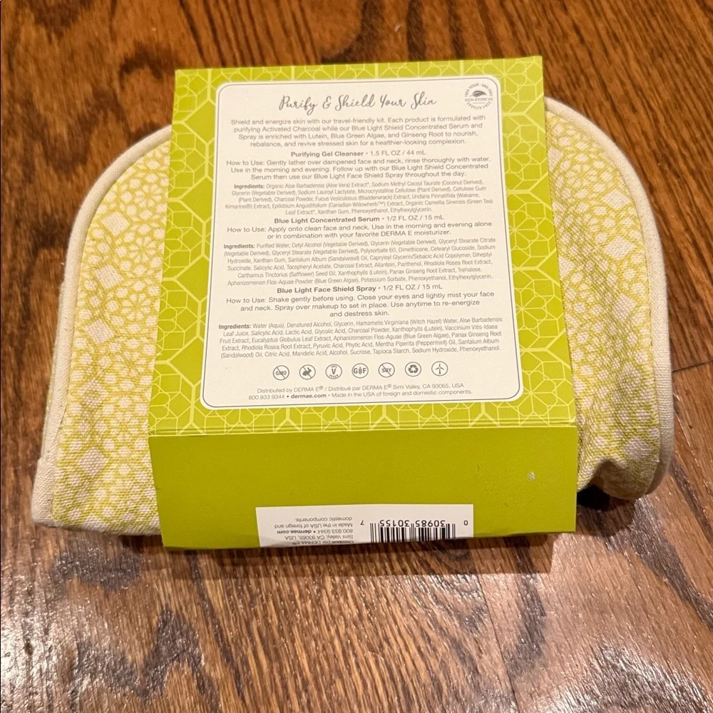 Derma E purify & Go Clean Beauty TRAVEL Kit NWT